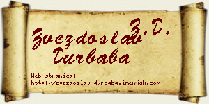 Zvezdoslav Durbaba vizit kartica
